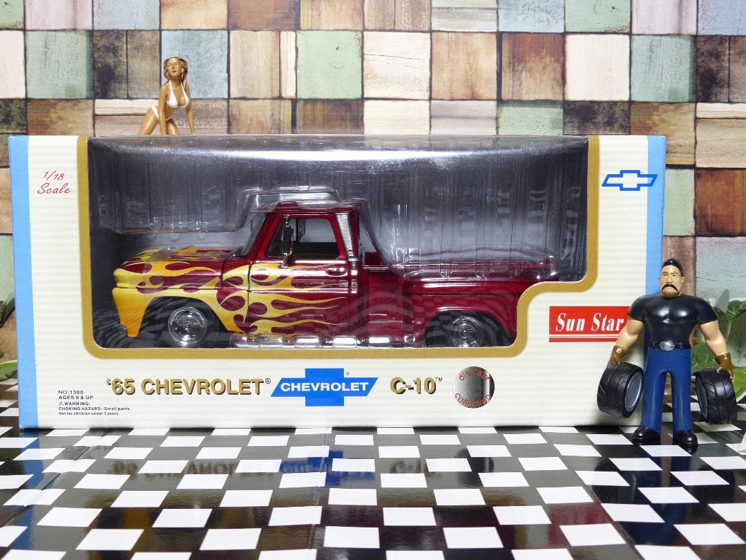 [250]新品 1/18 シボレー 1965 C-10 トラック ミニカー