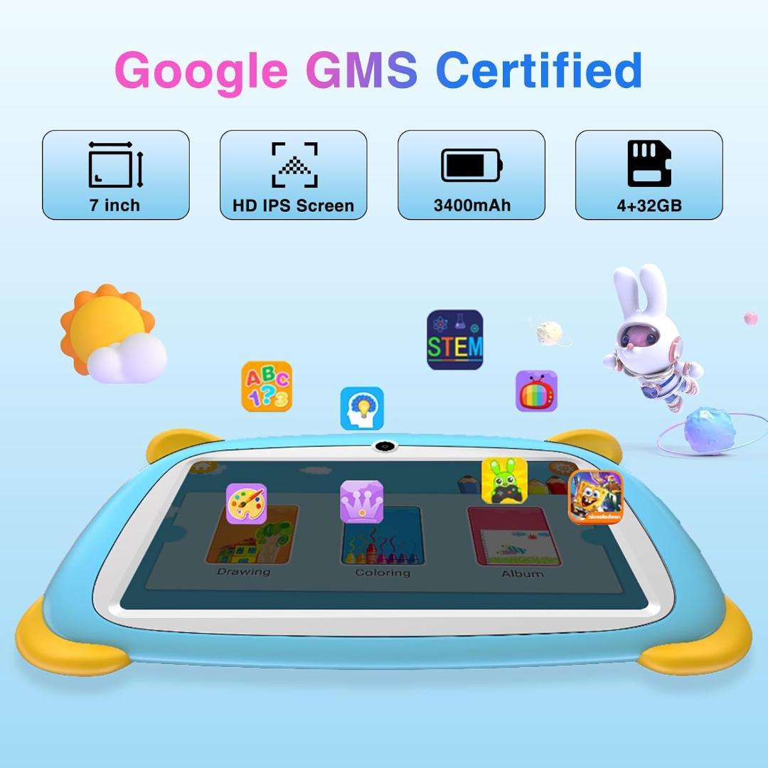 ❤️子供用タブレット❤️7 プルガダ、4GB RAM + 32GB ROM　キッズ