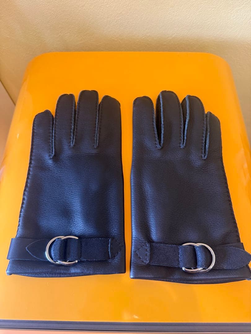HERMES カーフレザー ブラック手袋最後のお値下げ