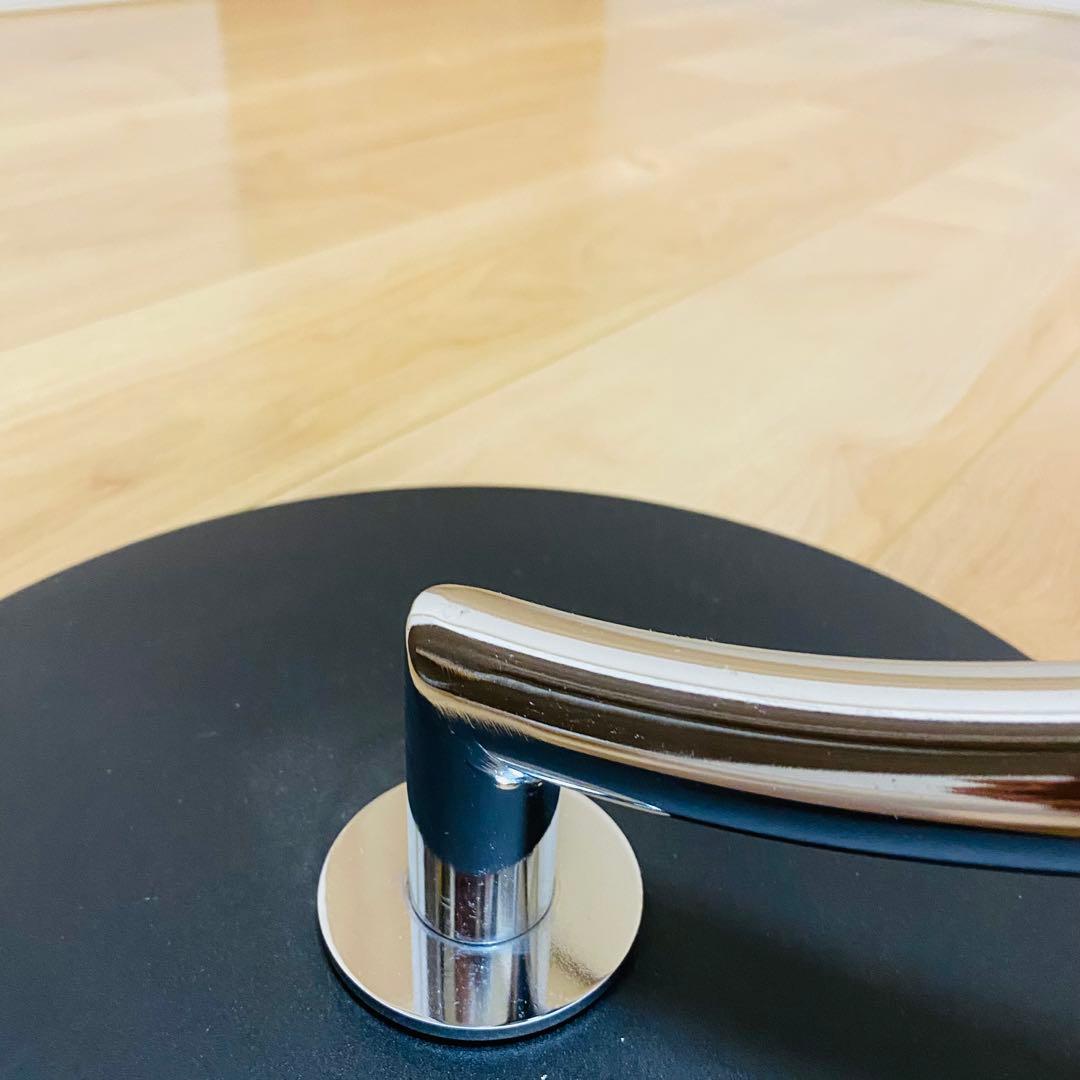 【美品】　クリア　ガラス天板　モダン　スタイリッシュ　サイドテーブル　あずま工芸