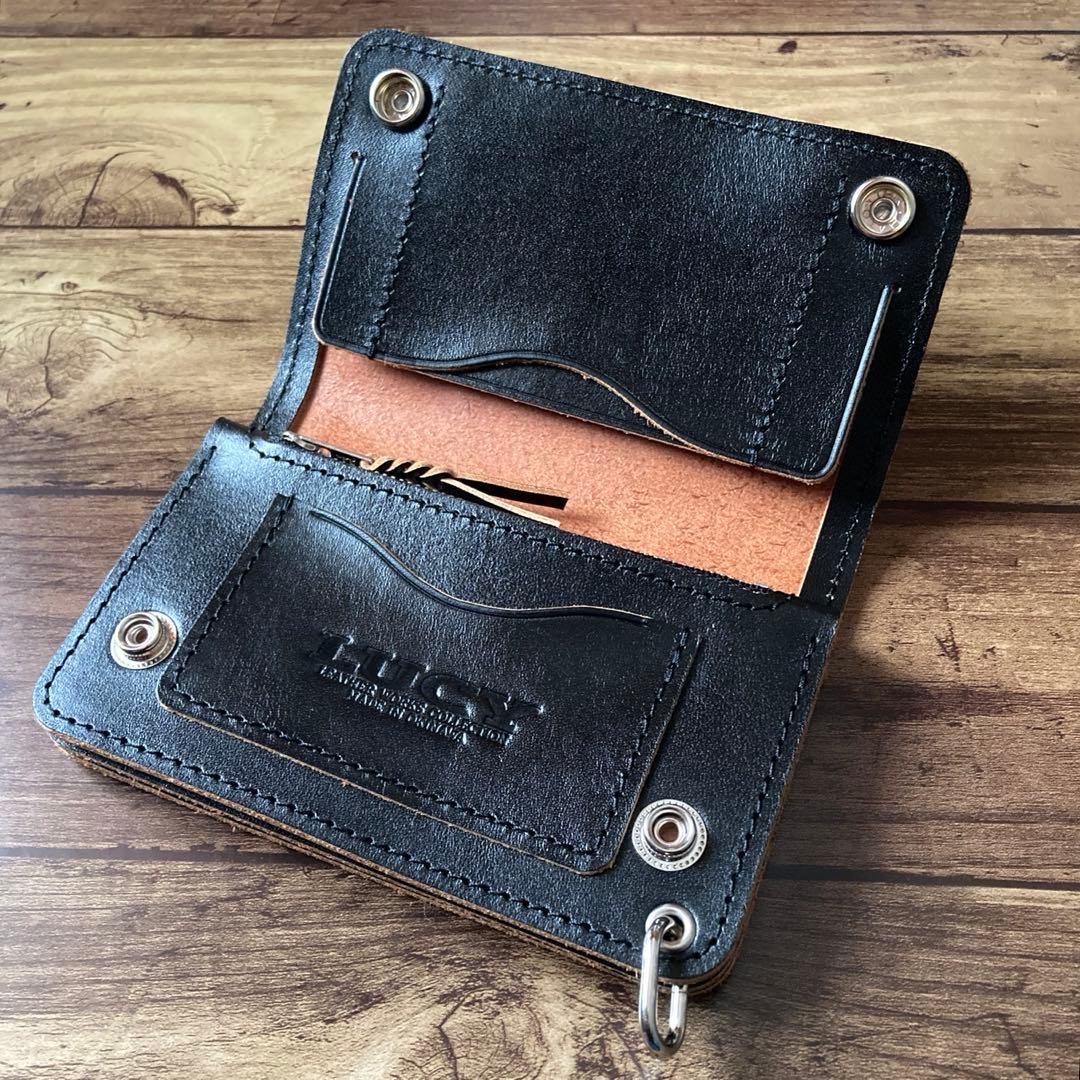 【れんじゃーず】ミドルトラッカーウォレット 3層【お札を折らずに収納】