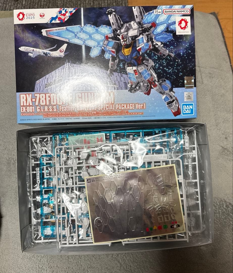 JAL特別仕様 RX-78F00/E GUNDAM 万博コラボ 限定品3点セット