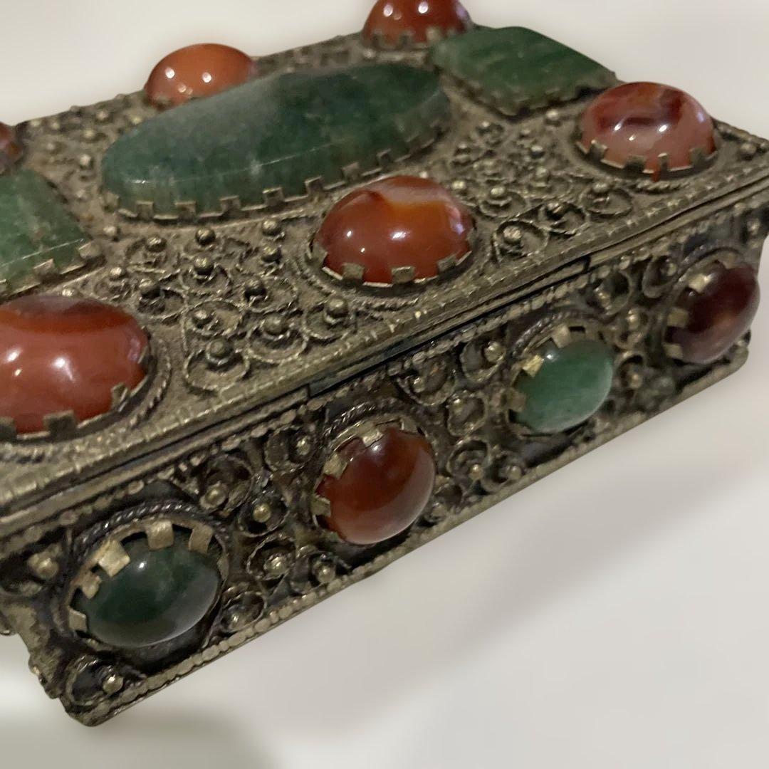 インド製 アンティーク 小物入れ 宝石箱