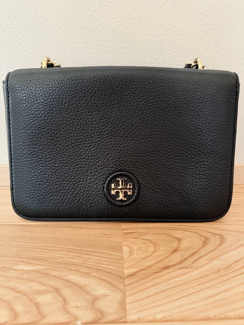 極美品 トリーバーチ ブリテン ショルダーバッグ 2way チェーン ブラック