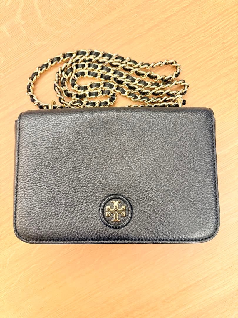 極美品 トリーバーチ ブリテン ショルダーバッグ 2way チェーン ブラック