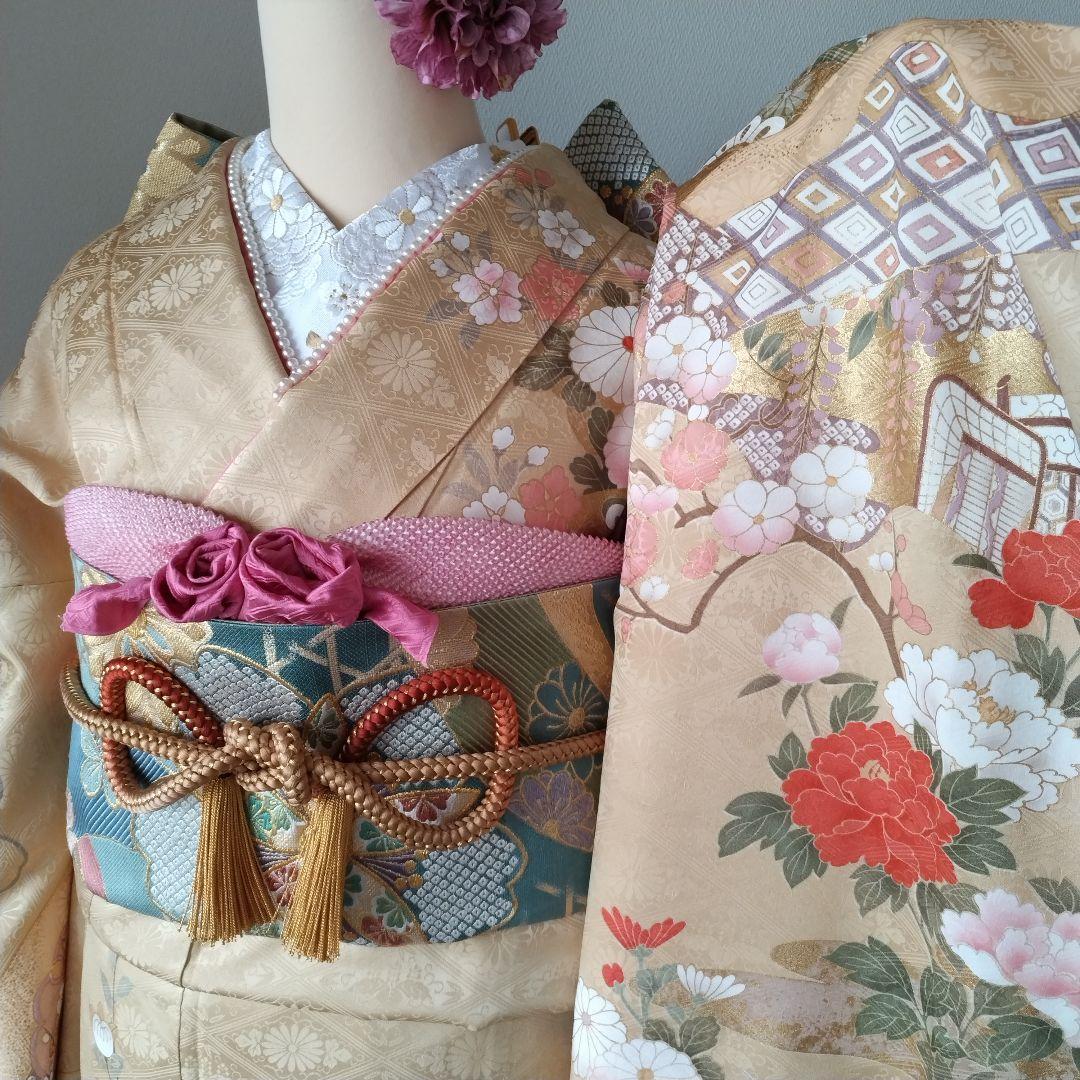 限定セール　1/22（木）まで！438.振袖7点セット 正絹　フルセット　成人式