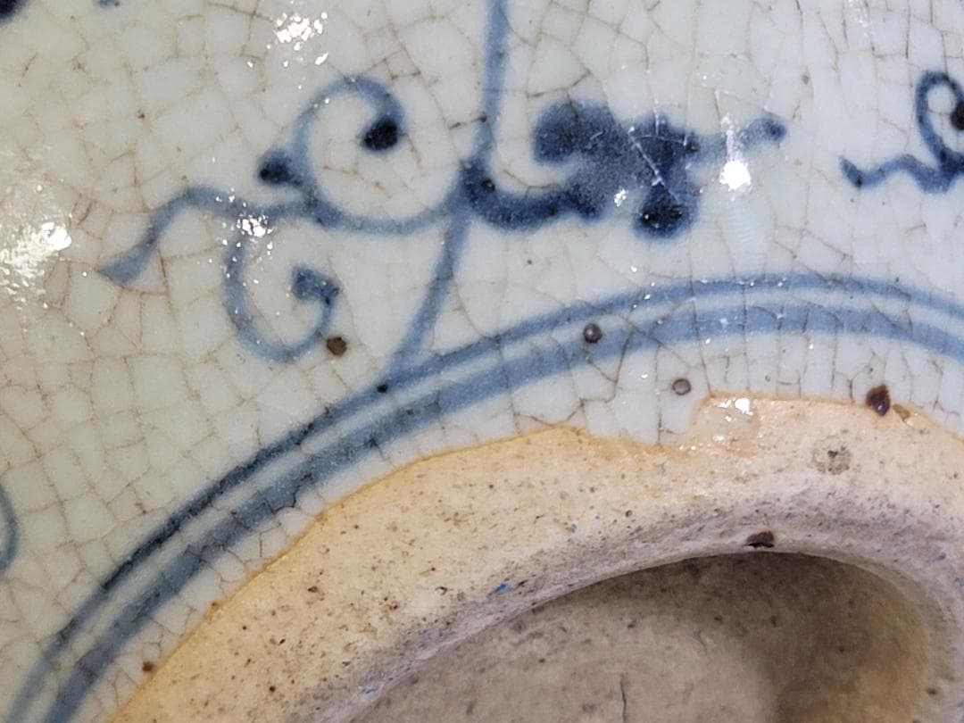 中国美術 青花 纏枝蓮花紋 壺 DT473