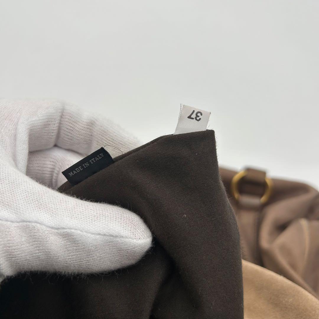 【美品】miu miu ヴィッテロ 2way ハンドバッグ ブラウン レザー