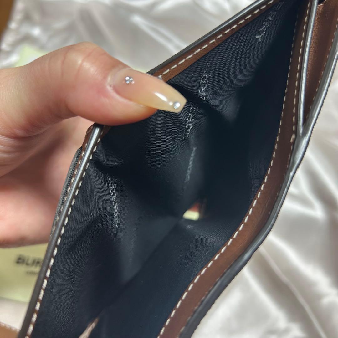 バーバリー BURBERRY 財布 ウォレット ブラウン ベージュ ほぼ未使用