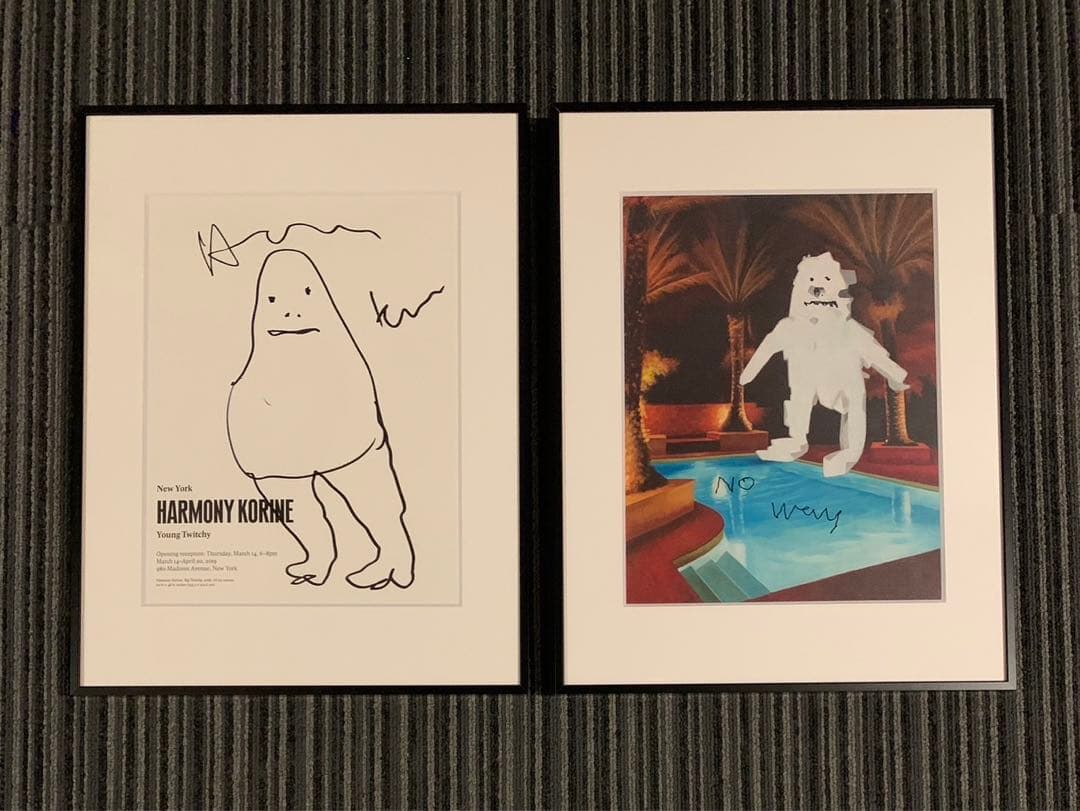 HARMONY KORINE 直筆イラスト サイン入 supreme ステッカー