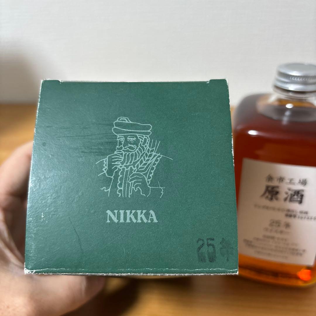 ニッカウイスキー　余市25年　余市工場25年樽出原酒　500ml 54% 箱付