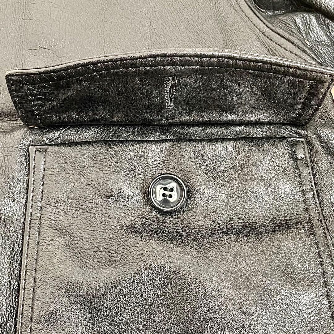 A2 G1 TYPE ヴィンテージ レザーフライトジャケット ライナー付き 黒