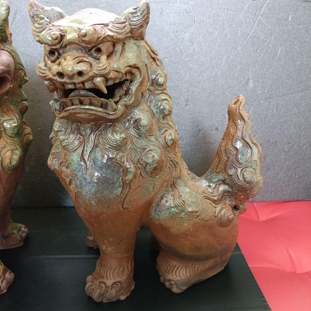 マスカット　シーサー　壺屋焼