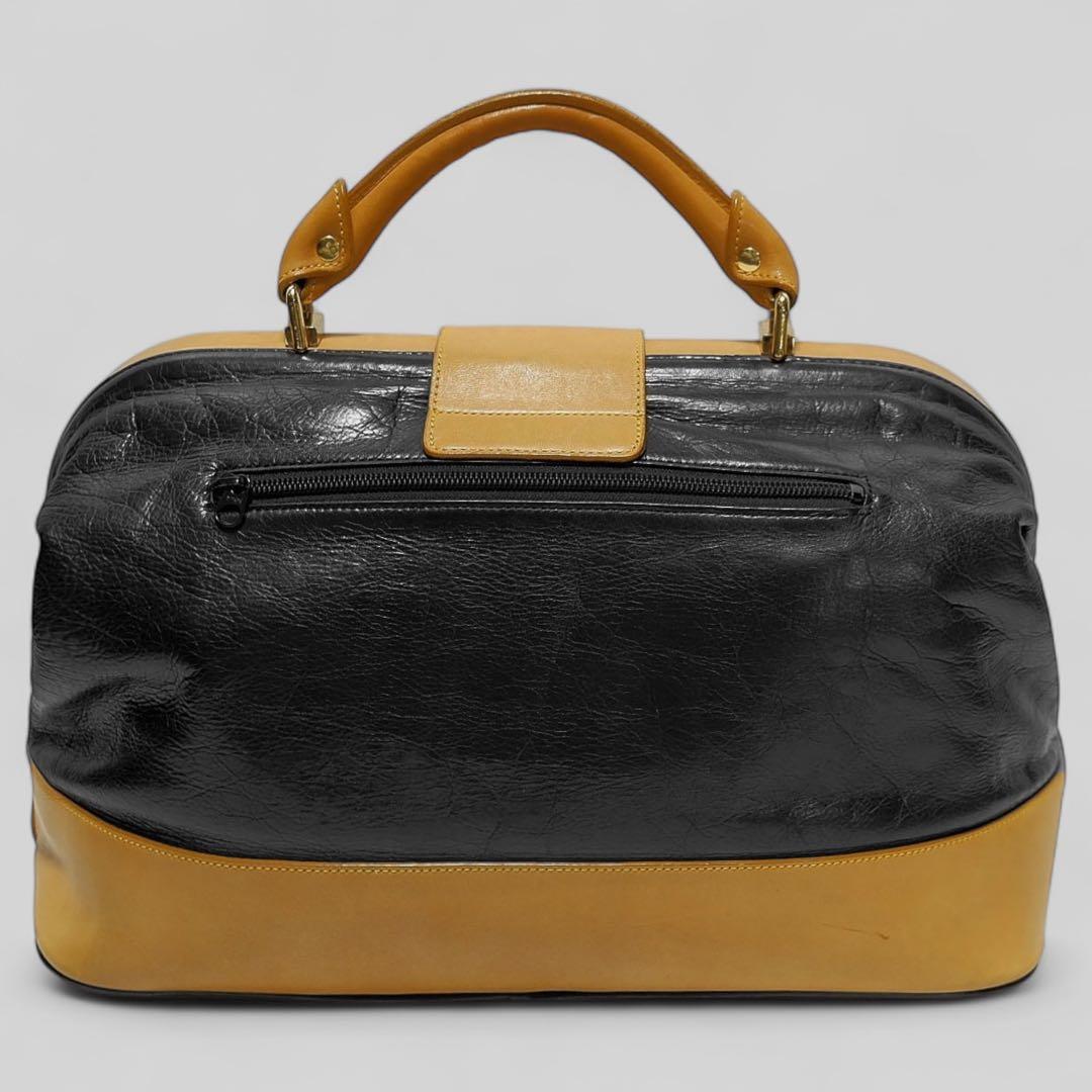 美品★KITAMURA★2wayハンドバッグ★ショルダーバッグ★黒★メタルロック