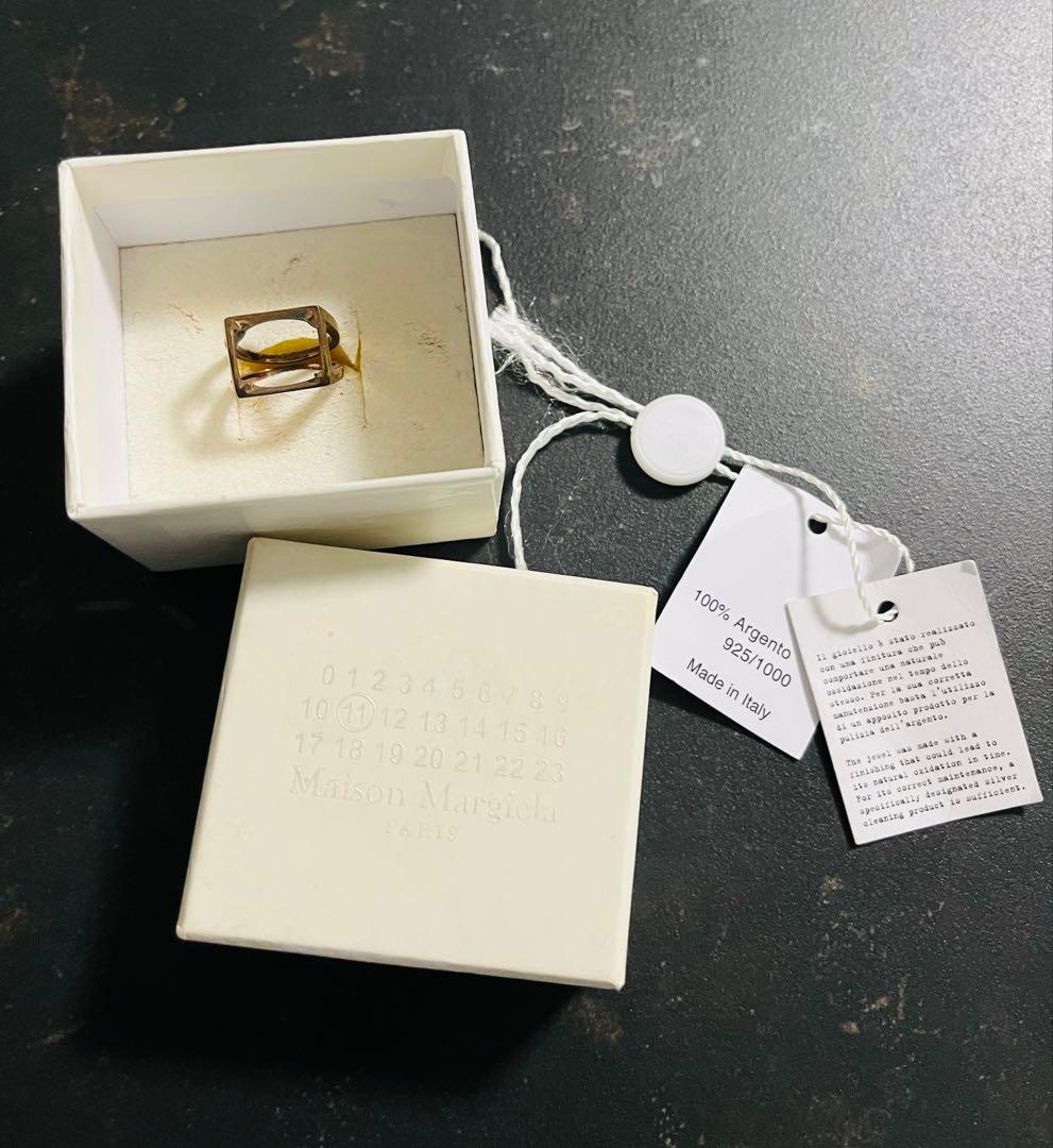 メゾン マルジェラ 4ステッチ リング シルバー製 指輪