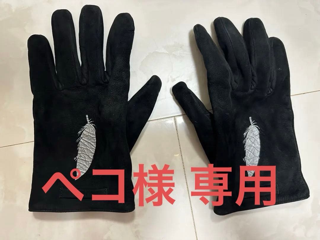 ジャンポール ゴルチエ ブラックスエード手袋