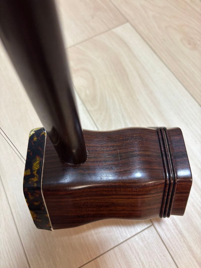 [新品未使用]二胡　明清旧料老紅木　李揚制 ★10種類の駒セットをおまけでお付け