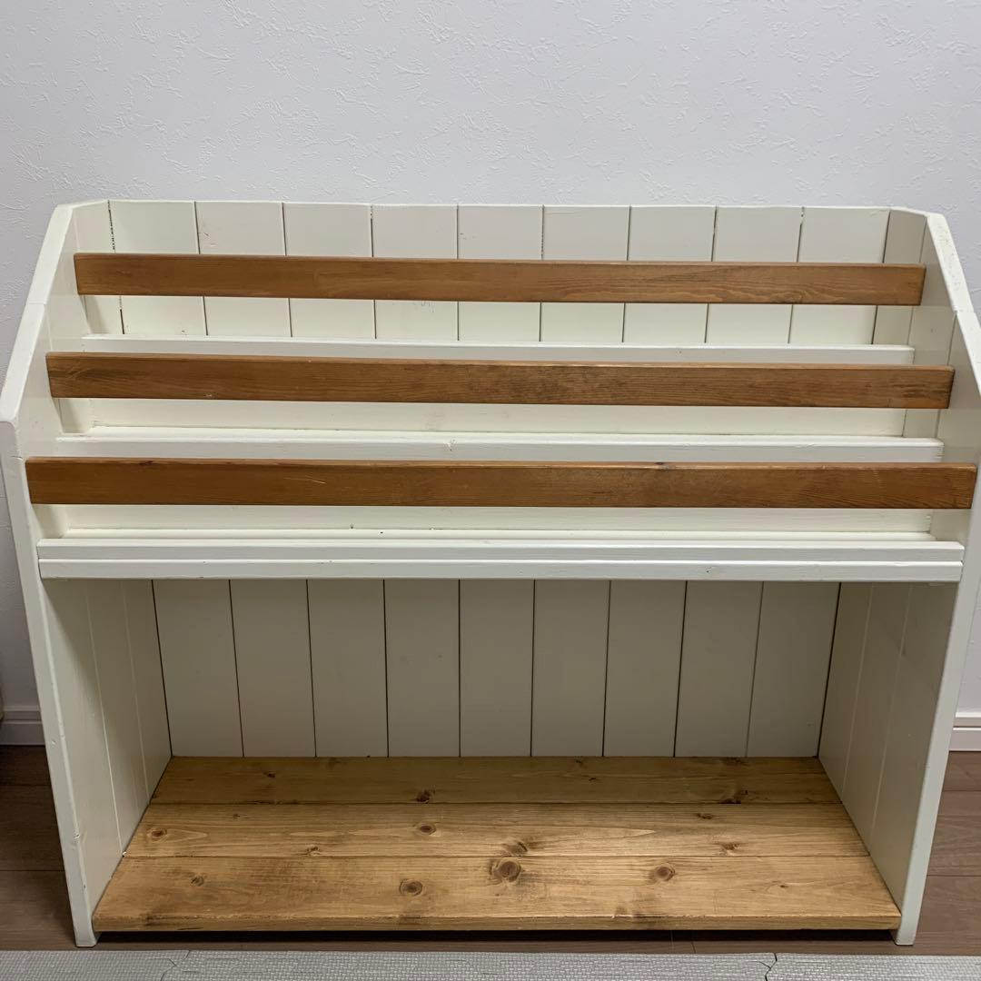 shiori　木製　絵本ラック　ハンドメイド