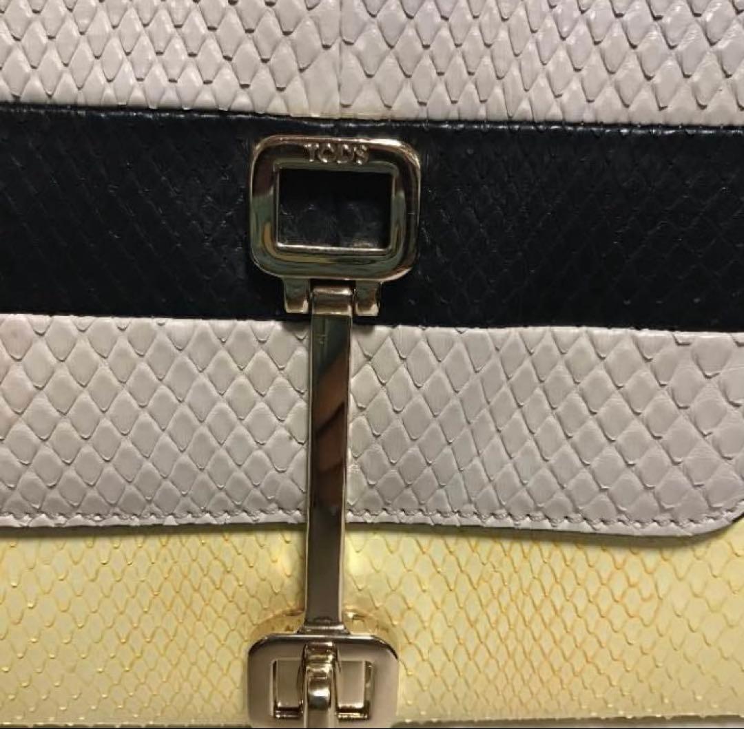♡TOD's ♡蛇革ショルダーバッグ　定価40万