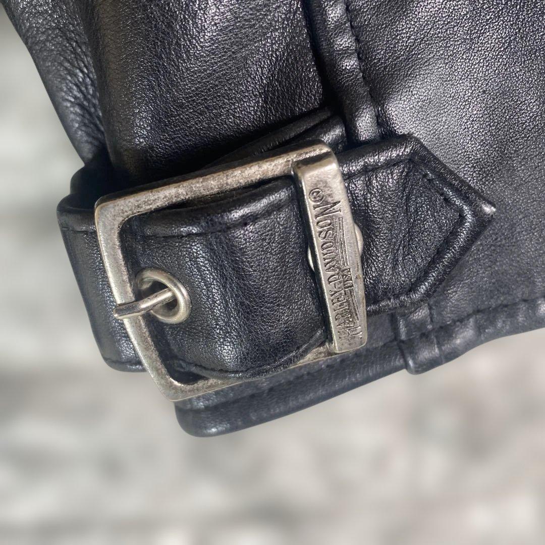 美品　ハーレーダビッドソン　シングル ライダージャケット　レザージャケット 黒