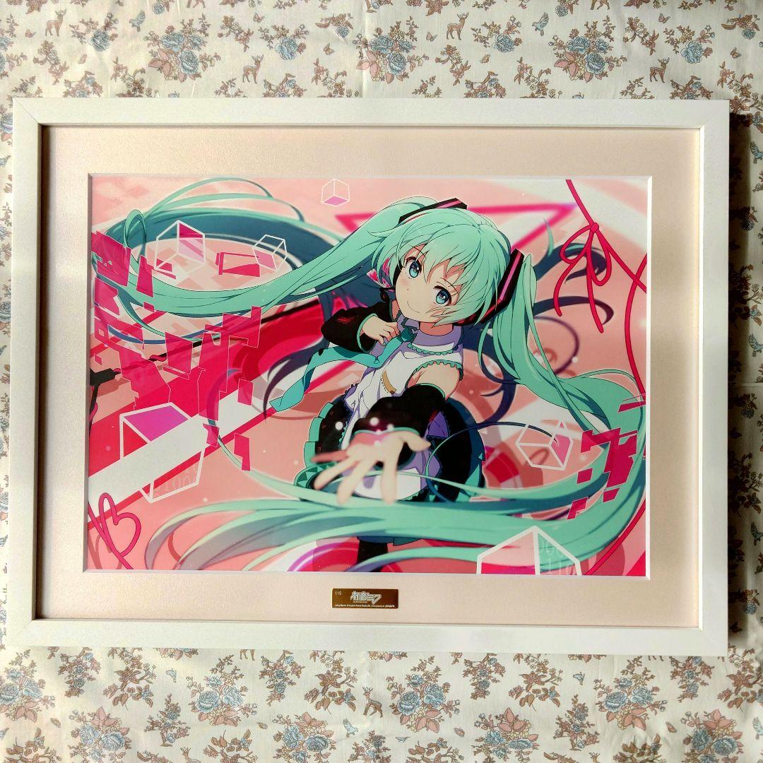 〚希少〛初音ミク　三井住友カード　キャラファイングラフ　複製原画