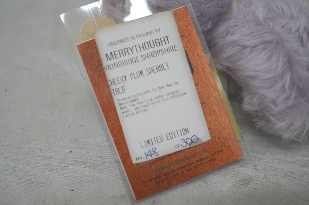 【M2512-2】メリーソート テディベア チーキー プラム シャーベット