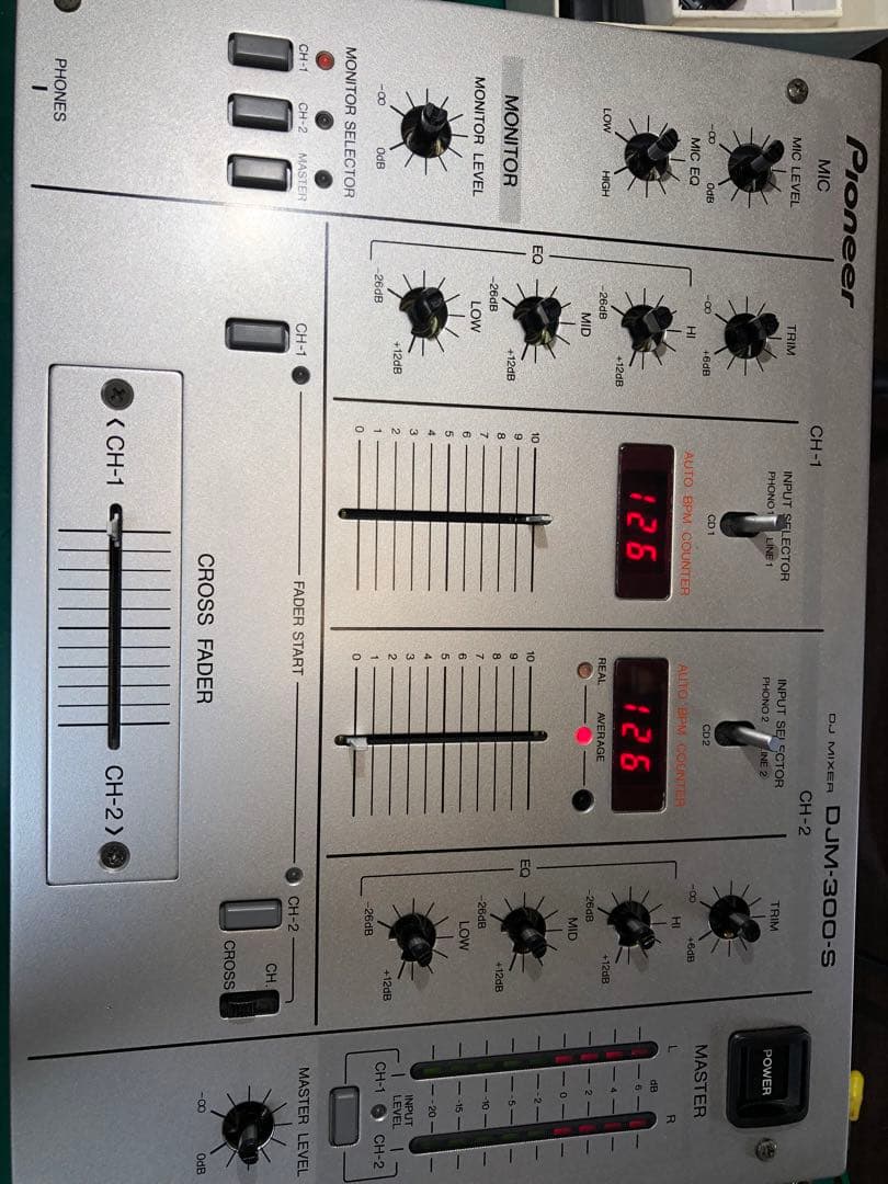 pioneer dj パイオニア　DJM-300 銀 フェーダーメンテナンス
