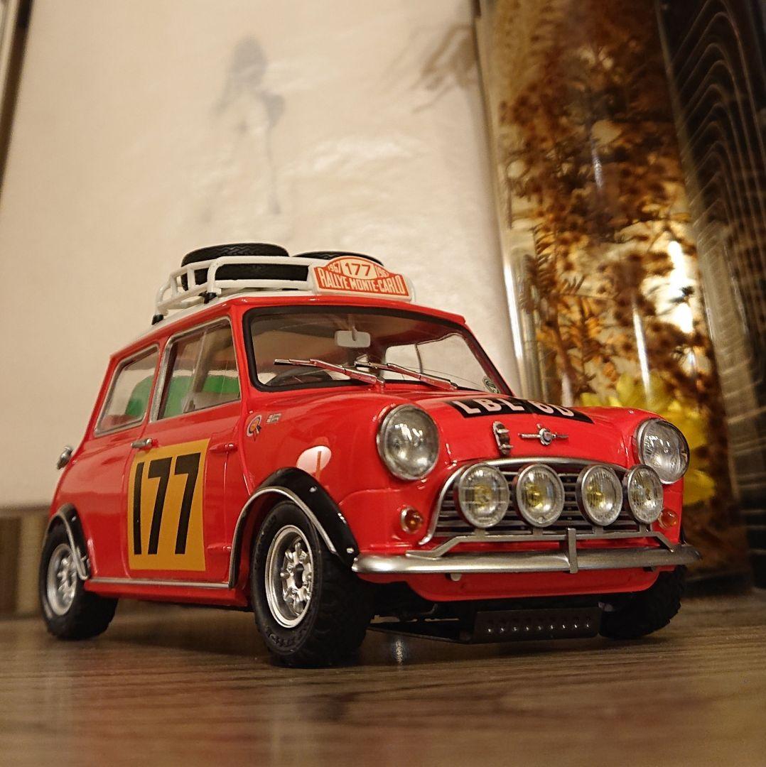 タミヤ モーリス ミニクーパー モンテカルロ ラリー プラモデル 完成品