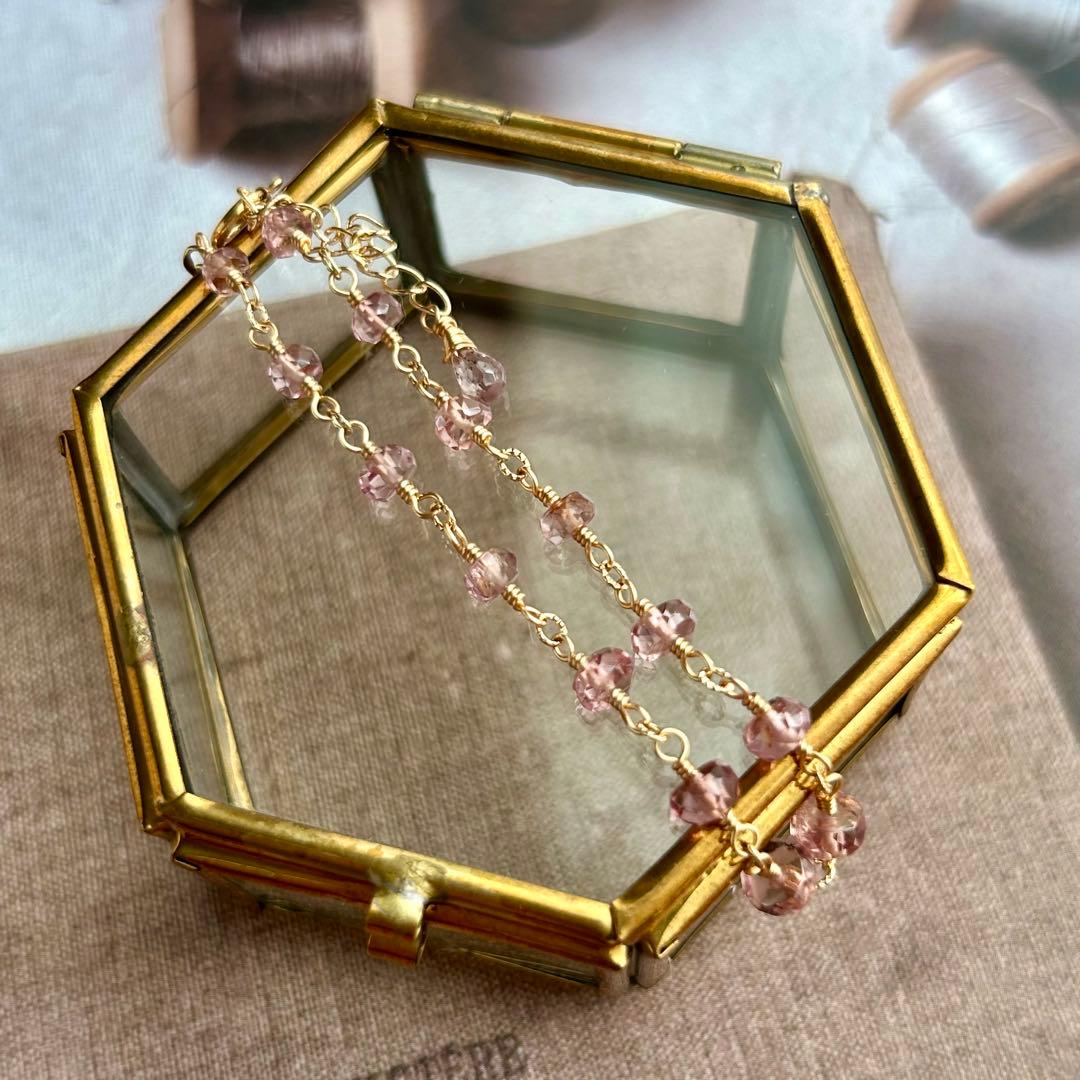 専用✳︎14kgf マラヤガーネット　ドラゴンガーネット　ブレスレットとピアス