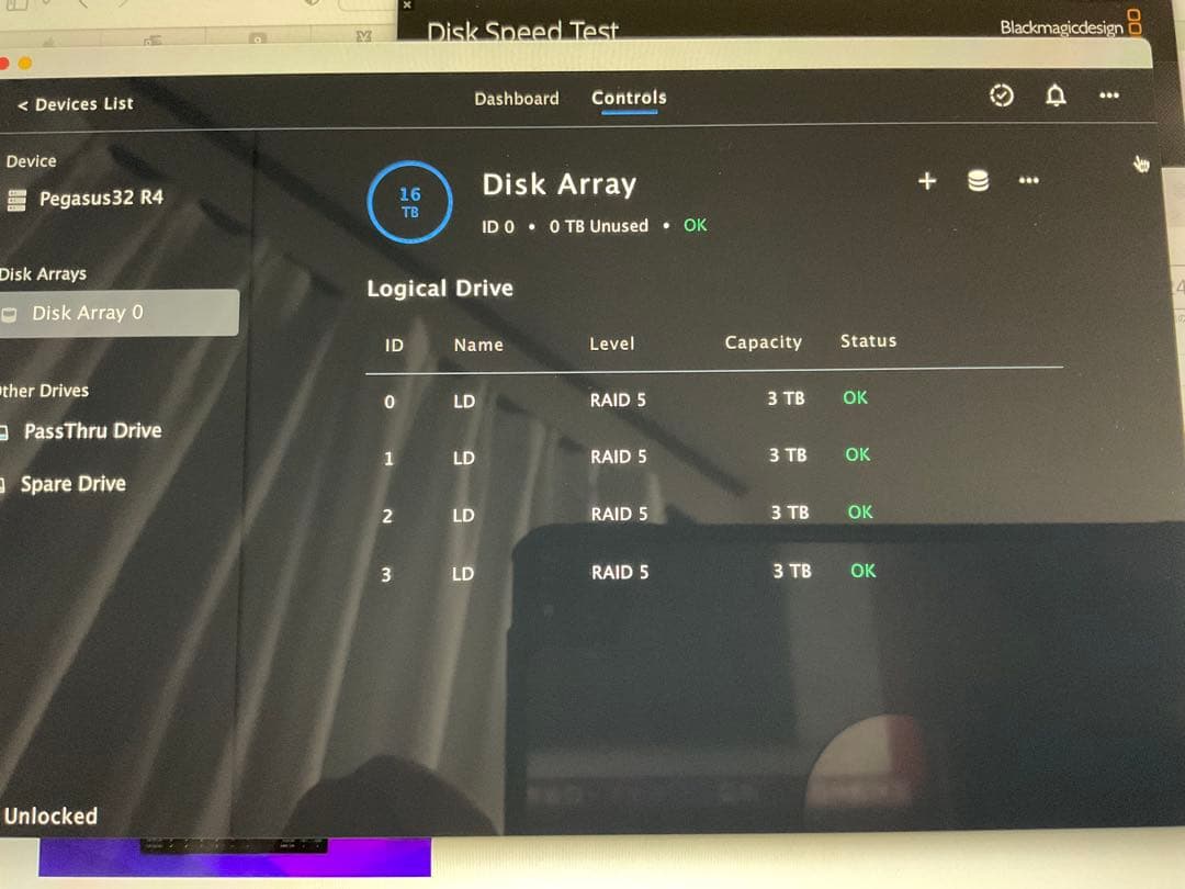 外付けハードディスク・ドライブ PROMISE Pegasus32 R4 16TB HDD 40Gbps TB3
