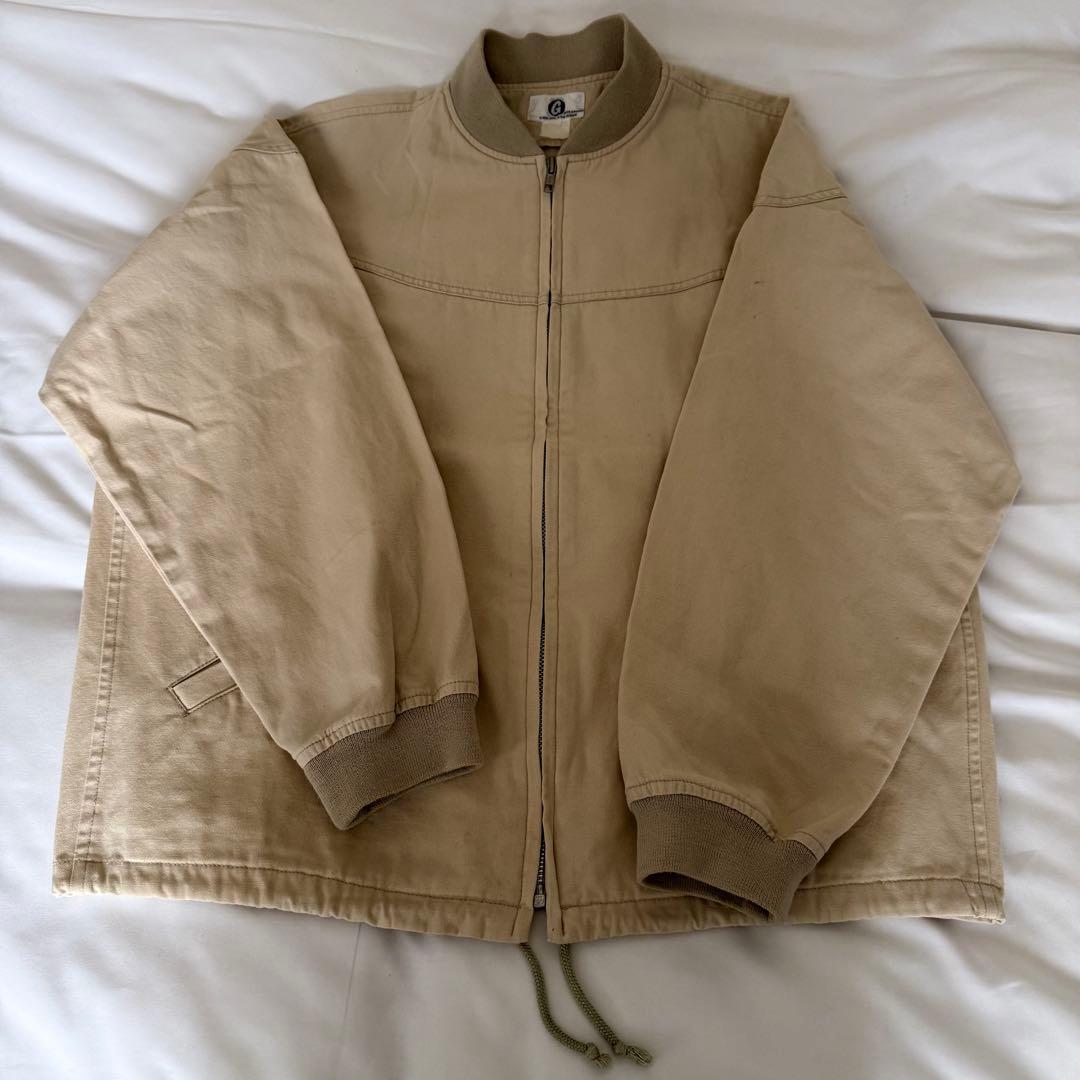 90s GOODENOUGH キャップショルダージャケット ベージュ S