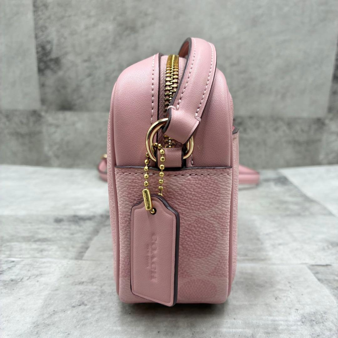 ✨極美品✨コーチ　ジェイミー　カメラバッグ 2way レザー　ファスナー　ピンク