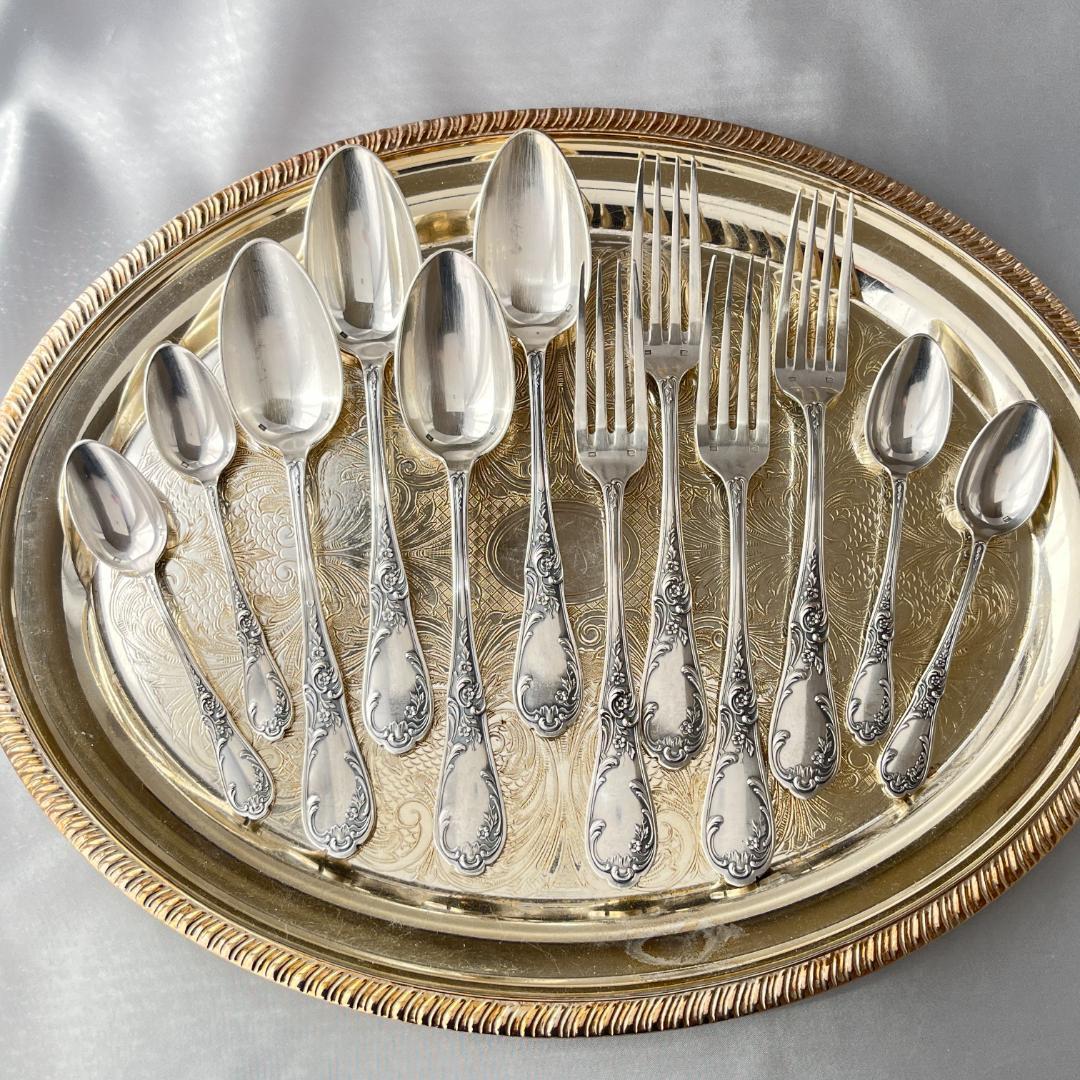 【仏蘭西】 Louis XV カトラリーセット12本 ルイ15世様式