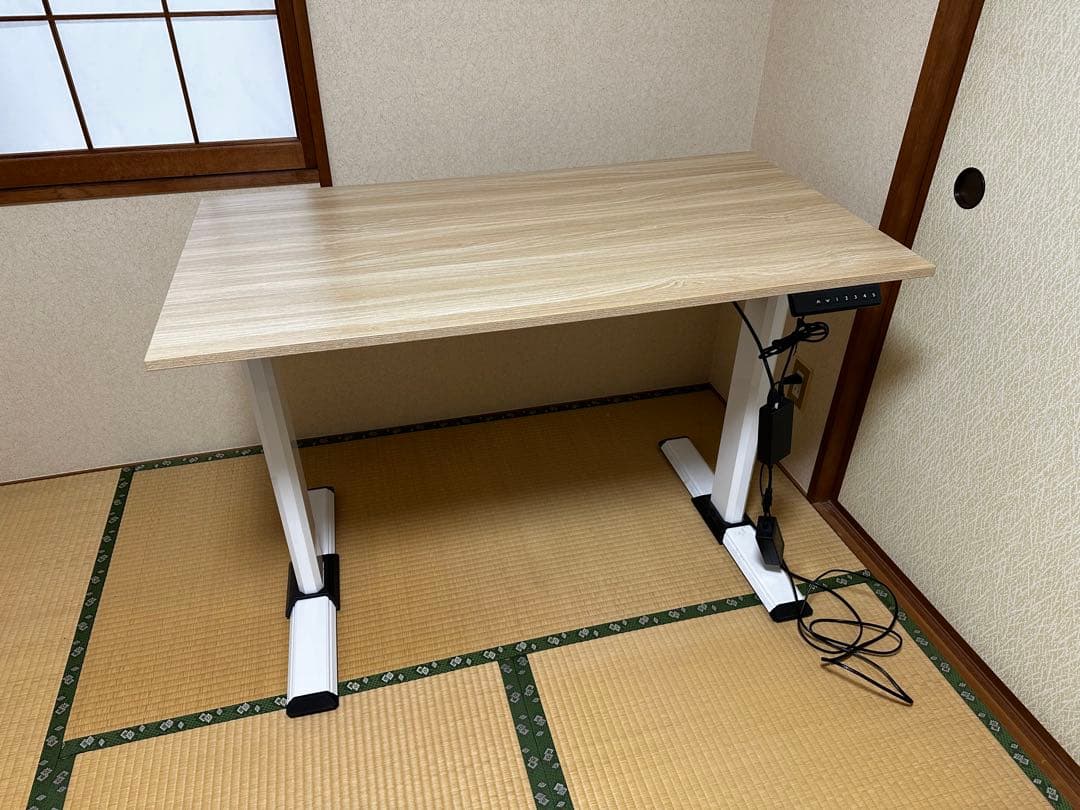 Fenge 昇降式デスク電動 4段階メモリー機能　幅110cm 奥行き60cm