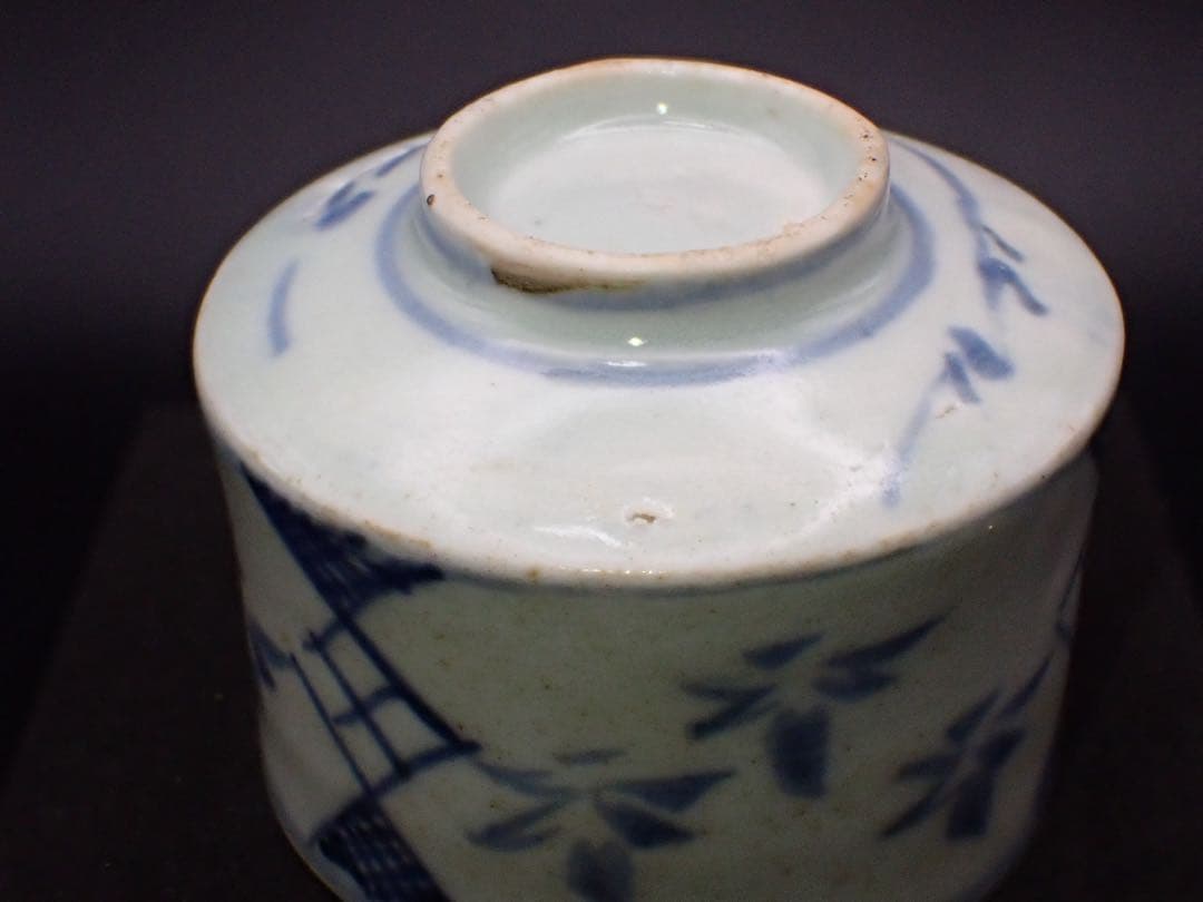 青４　完品　古伊万里　撫子の図　江戸中期