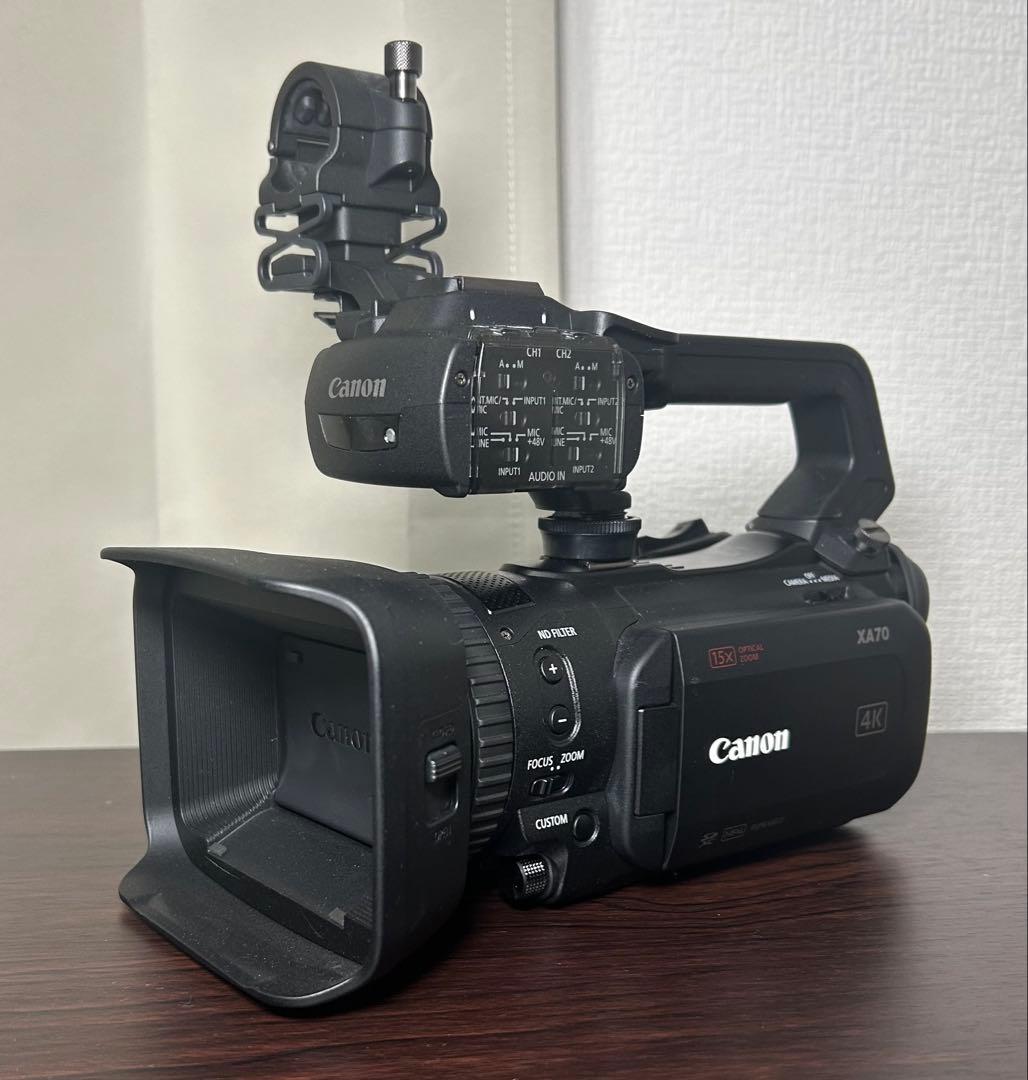 CANON XA70+大容量バッテリーBP-828×2個セット