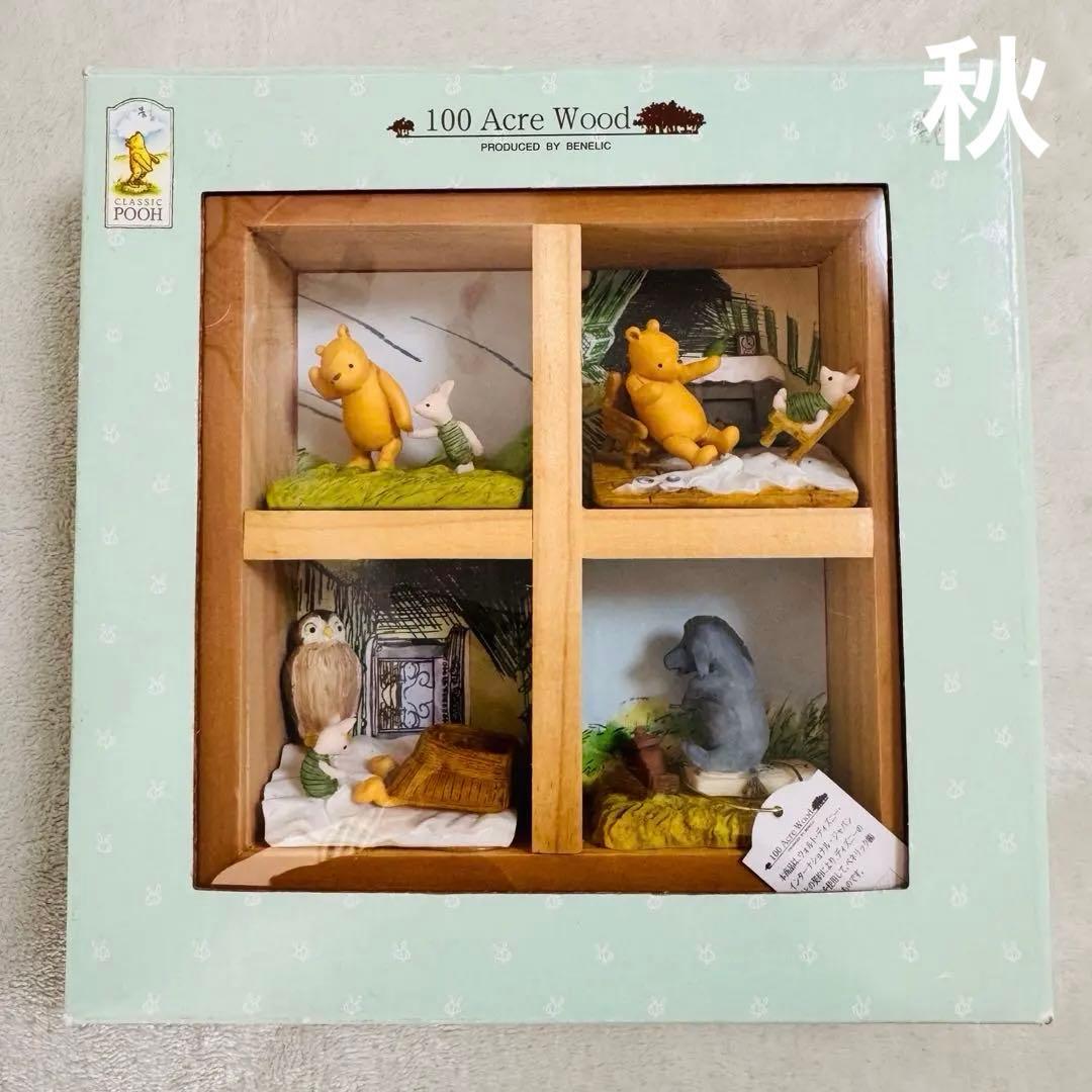 クラシックプー プーさん フィギュア ジオラマ 壁掛け 置物 人形 ベネリック