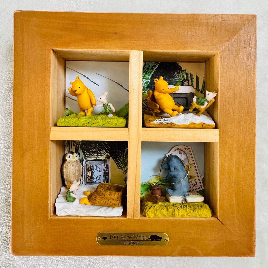 クラシックプー プーさん フィギュア ジオラマ 壁掛け 置物 人形 ベネリック