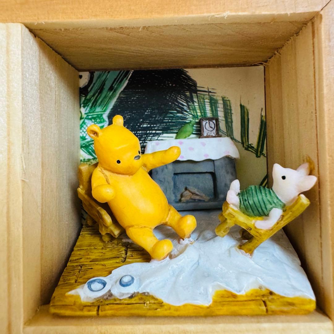 クラシックプー プーさん フィギュア ジオラマ 壁掛け 置物 人形 ベネリック