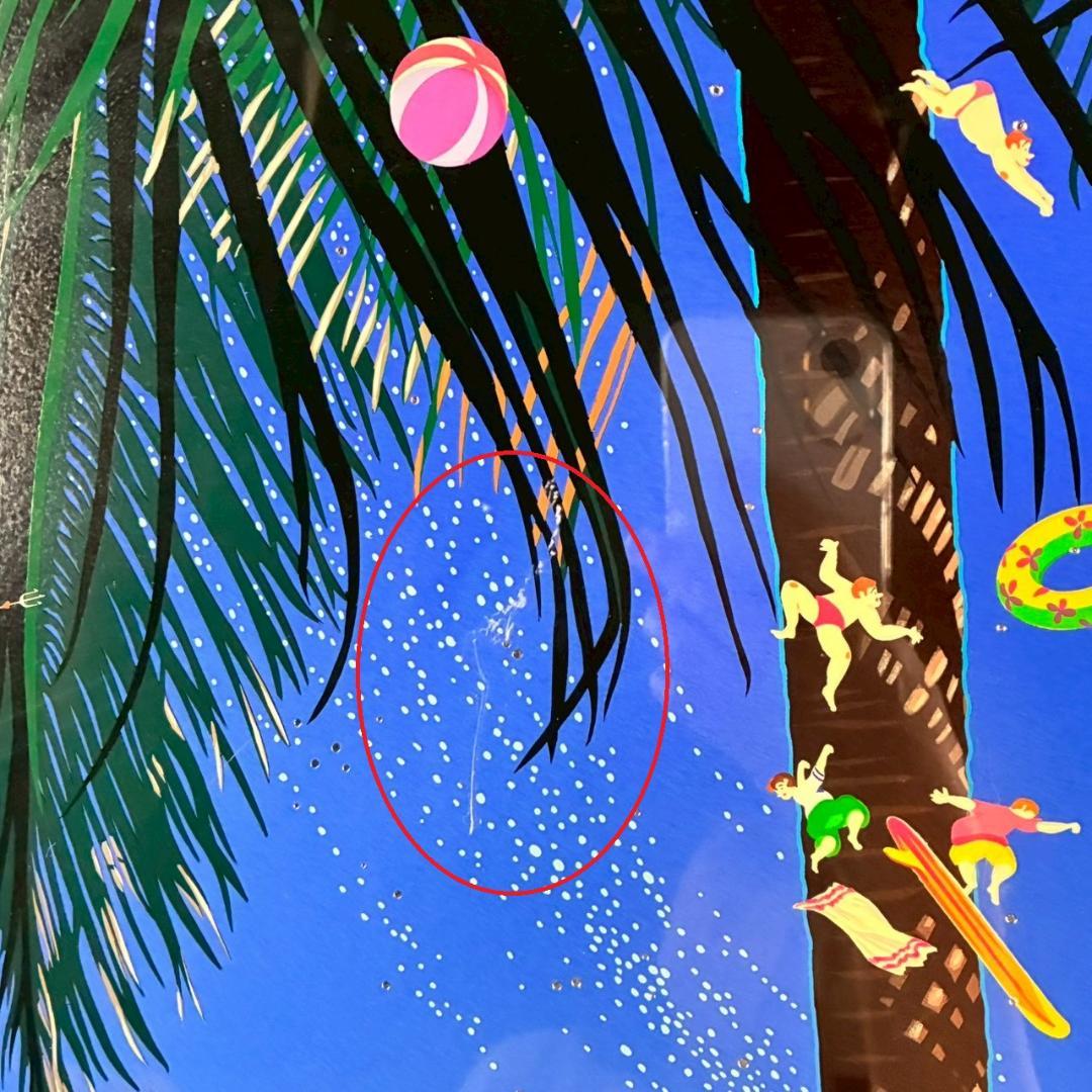 ヒロ・ヤマガタ「スターライトクルージング」シルクスクリーン 大作 直筆サイン入り