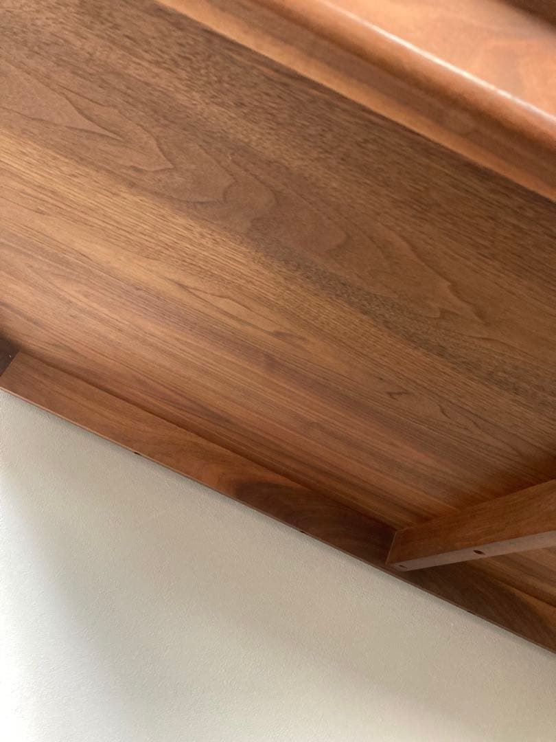 美品　宮崎椅子製作所　MMテーブル　ウォールナット無垢　オイル　丸脚