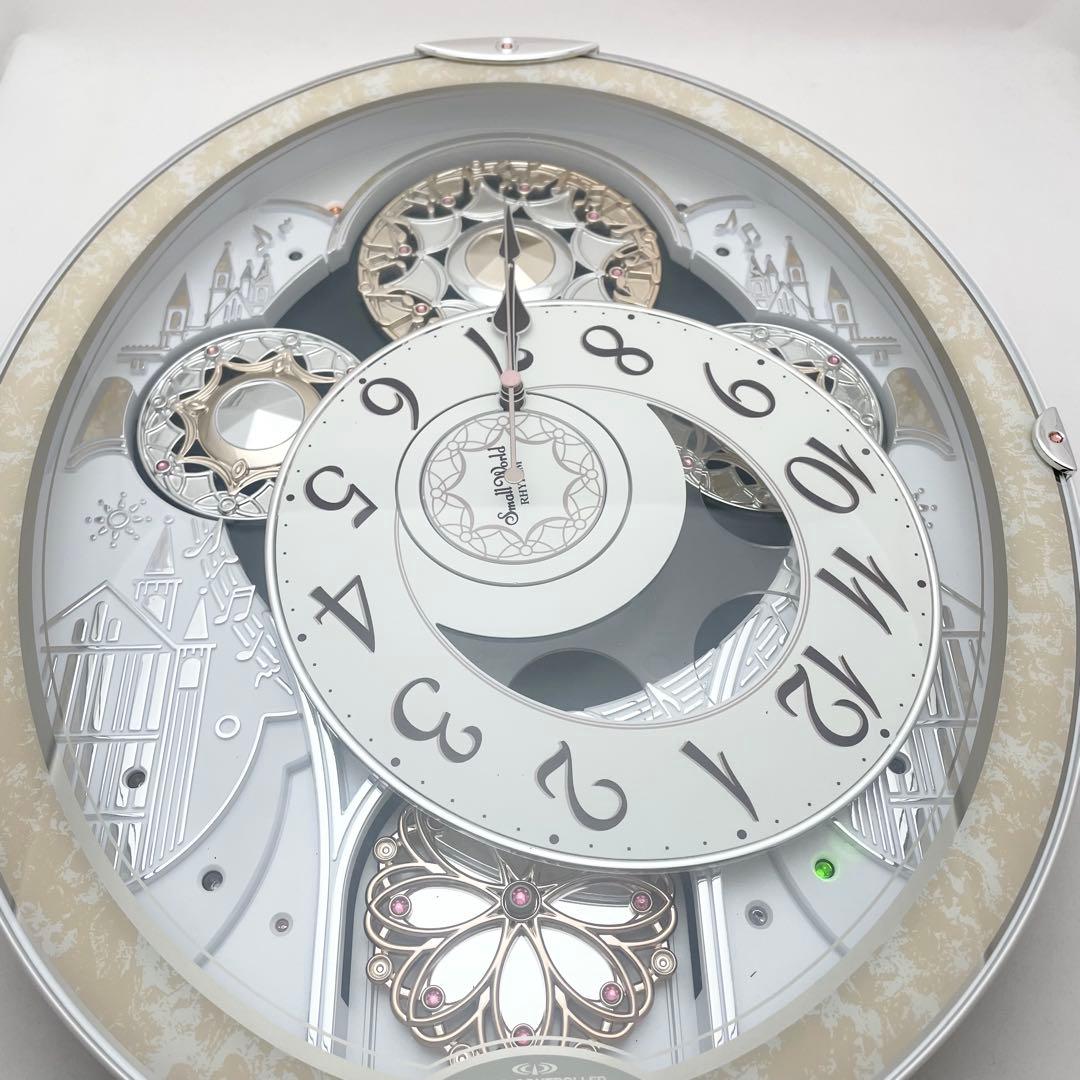 電波からくり時計 スモールワールド 8MN407RH リズム 動作確認済 美品