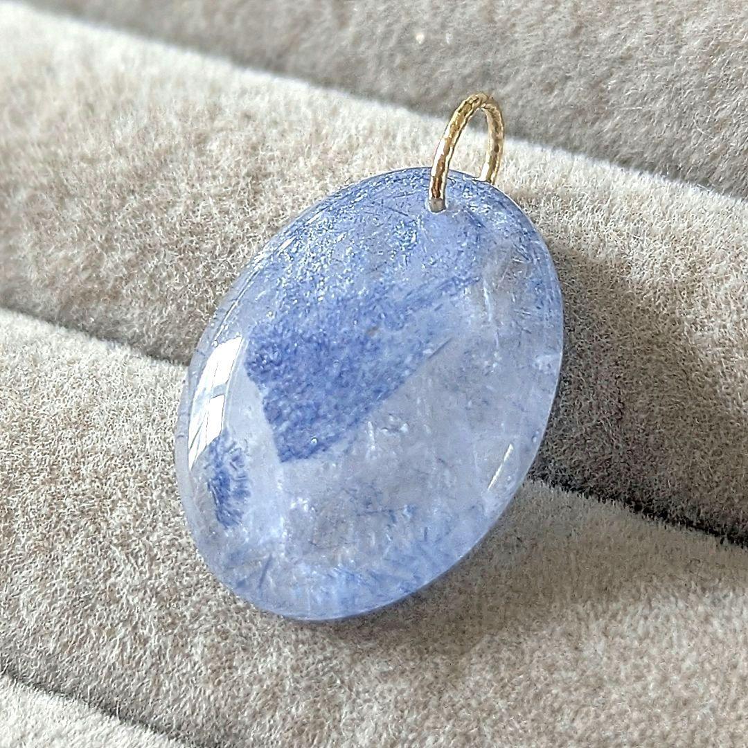 ♢miyumiyu♢K18 デュモルチェライトインクォーツ9.8ct