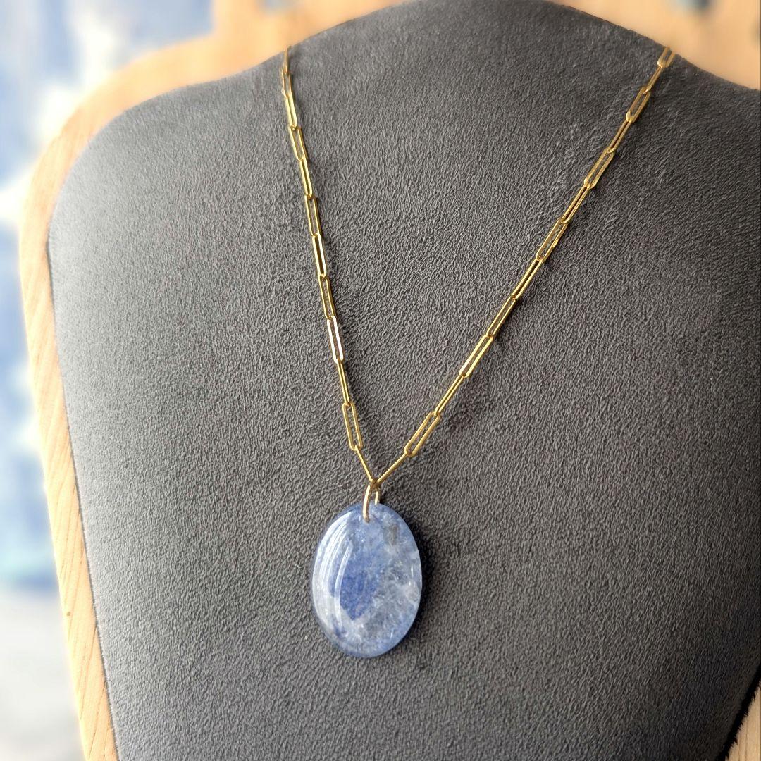 ♢miyumiyu♢K18 デュモルチェライトインクォーツ9.8ct