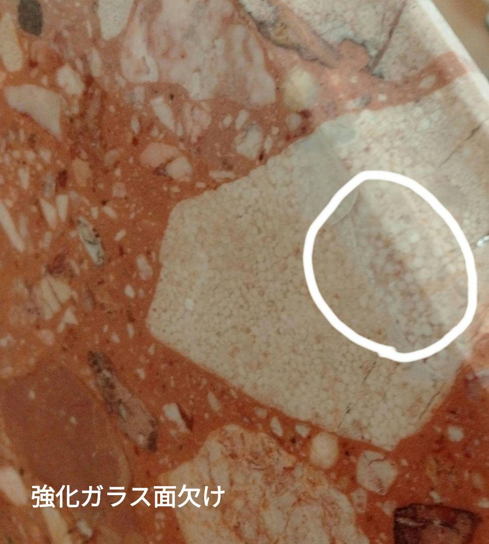 アンティーク大理石 サイドテーブル 猫足花彫刻