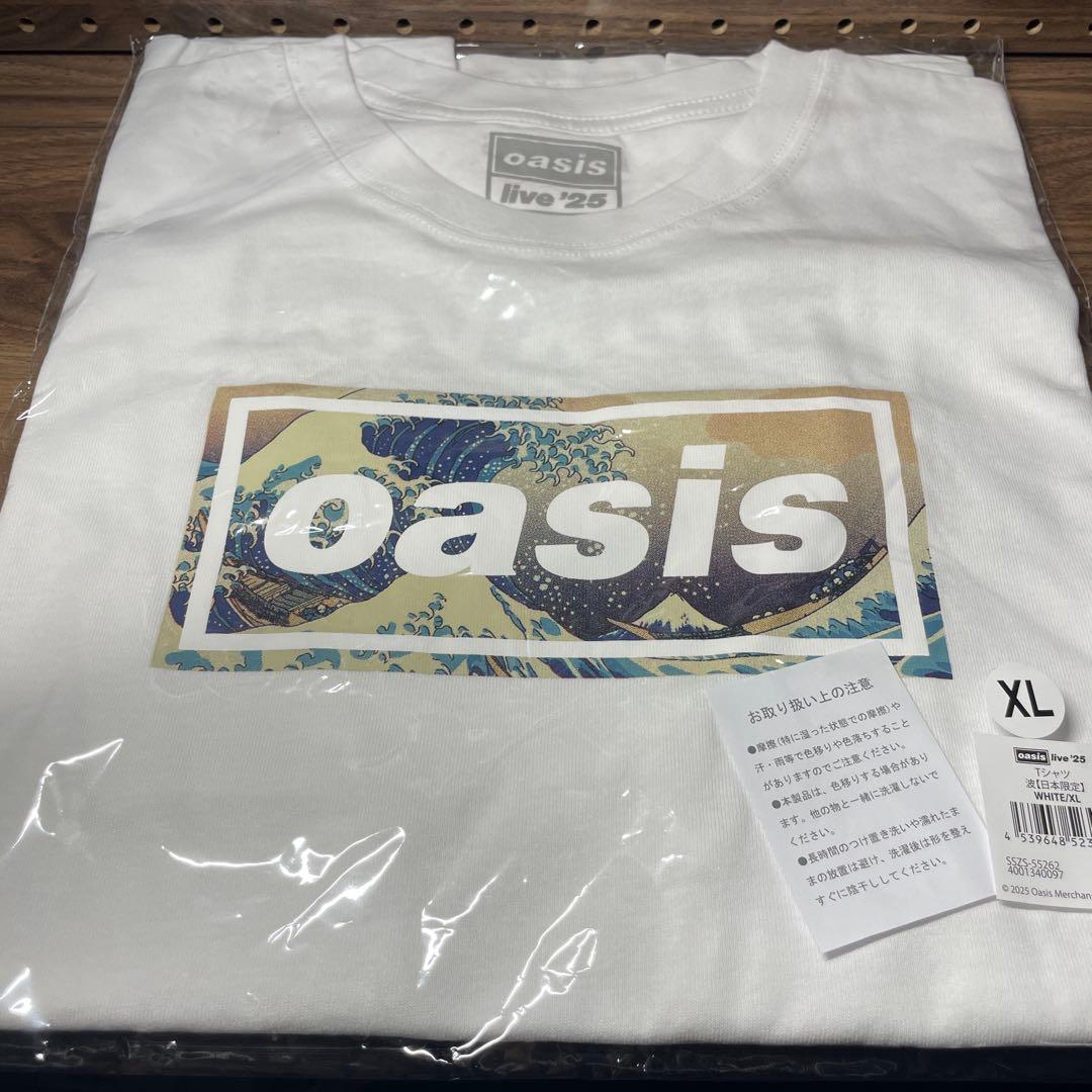 【未開封】Oasis 日本限定 2025 Live Tシャツ 波 ショッパー付き
