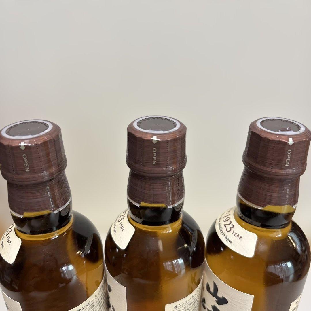 【未開封】サントリー 山崎 シングルモルトウイスキー180m×3本/ミニボトル