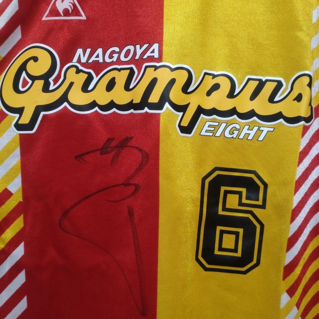 1999年2000年名古屋グランパスエイト 背番号6サイン入ユニフォーム山口素弘