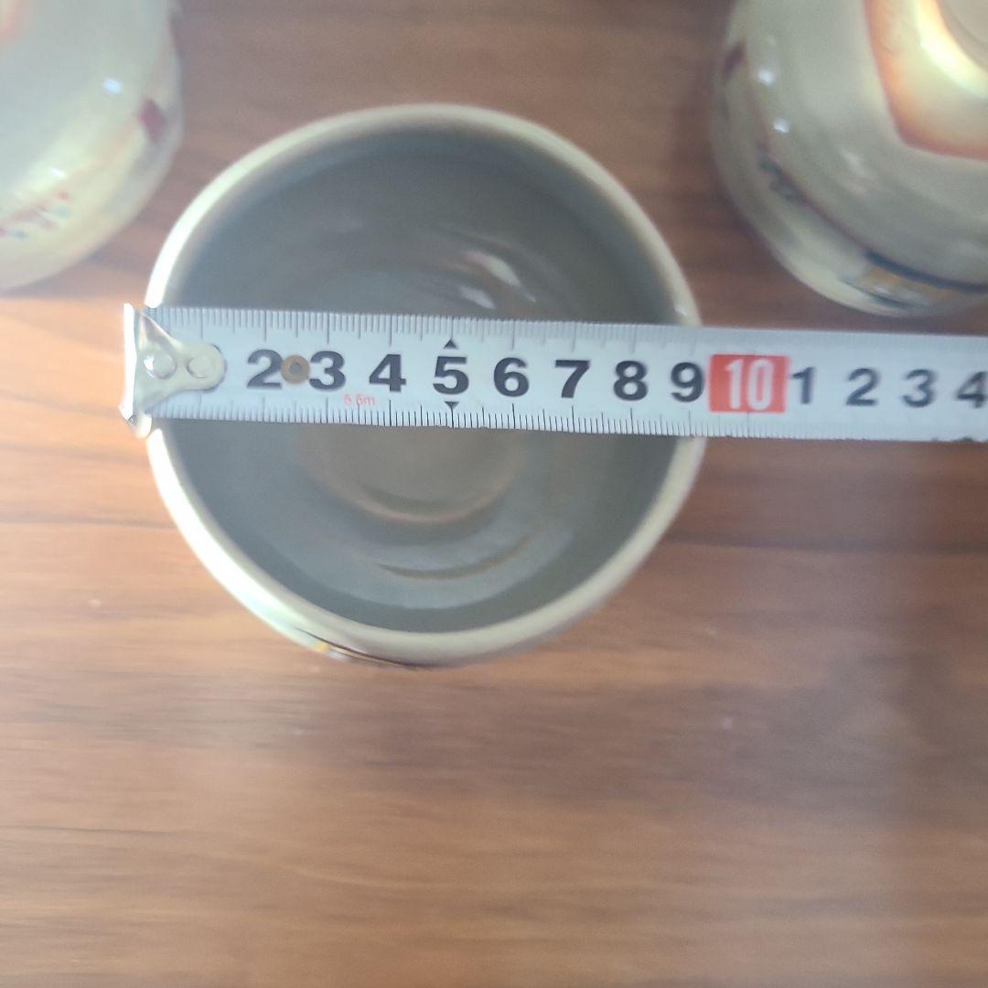 茶道具　赤膚焼茶碗　奈良絵　5個セット