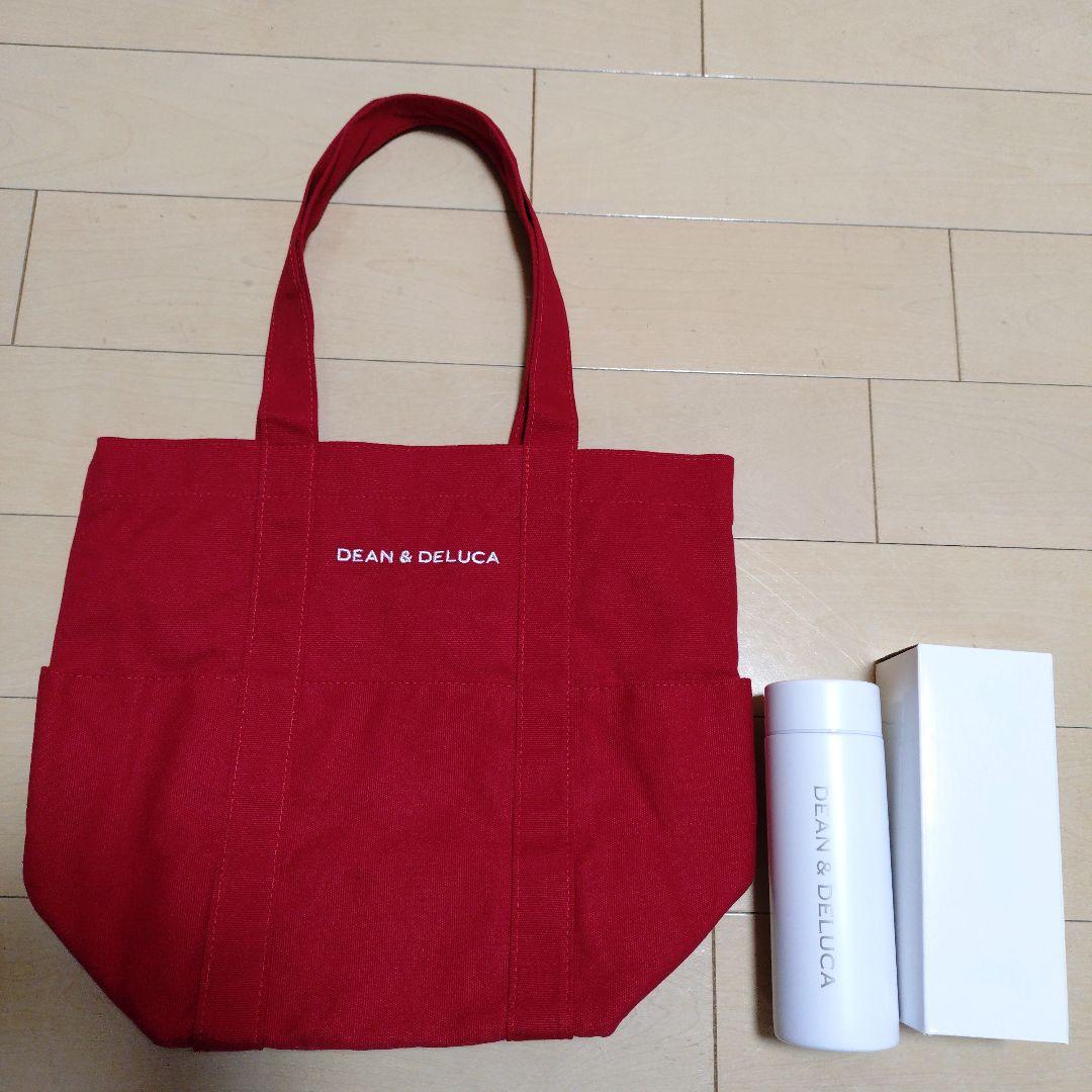 DEAN & DELUCA 26年福袋　赤 トートバッグ＆タンブラー
